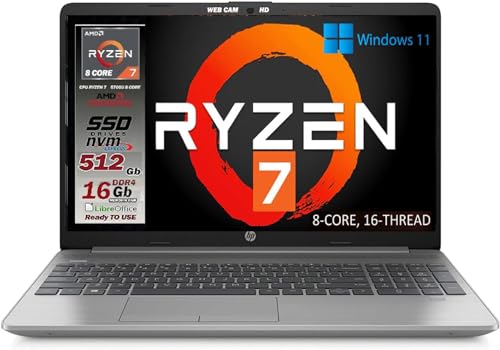 HP 255 g7 Notebook SD PC Laptop Amd Ryzen 3 3200U, RAM 12 GB Ddr4, SSD M.2 NVMe 500 GB, Display 15,6 Zoll HD, blendfrei, Windows 10 Professional von HP