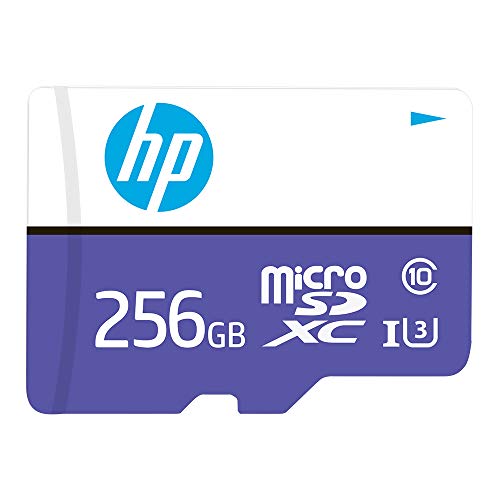 HP 256 GB mx330 Class 10 U3 microSDXC Flash-Speicherkarte, Lesegeschwindigkeiten bis zu 100 MB/s (HFUD256-1U3PA) von HP