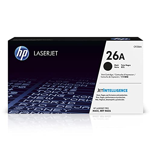 HP 26A (CF226A) Schwarz Original Toner für HP Laserjet Pro M402, HP Laserjet Pro M426 von HP