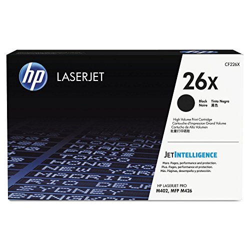 HP 26X (CF226X) Schwarz Original Toner mit hoher Reichweite für HP Laserjet Pro M402, HP Laserjet Pro M426, XL von HP