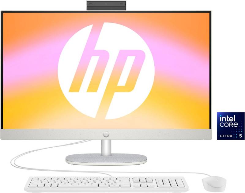 HP 27-cr1200ng All-in-One PC (27 Zoll, Intel Core Ultra 5 125U, Intel Internal Graphics, 16 GB RAM, 512 GB SSD) von HP