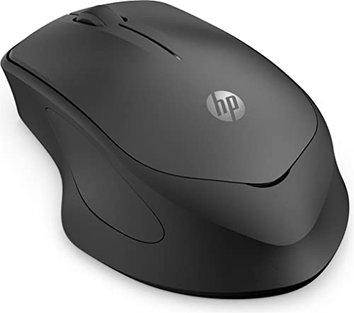 HP 280 Silent Wireless Maus (besonders leises Klicken, lange Akkulaufzeit, Wireless Dongle) schwarz von HP