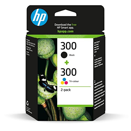 HP 300 original Tintenpatrone CN637EE schwarz und dreifarbig Standardkapazität 2 x 4ml schwarz: 200 Seiten Farbe: 165 Seiten 2er-Pack von HP