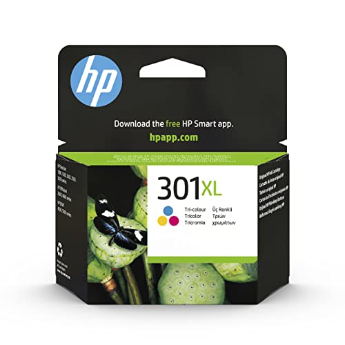 HP 301XL (CH564EE) Original Druckerpatrone Farbe mit hoher Reichweite für HP DeskJet 10xx, 15xx, 20xx, 25xx, 30xx, HP ENVY 45xx, 55xx, HP OfficeJet 26xx, 46xx von HP