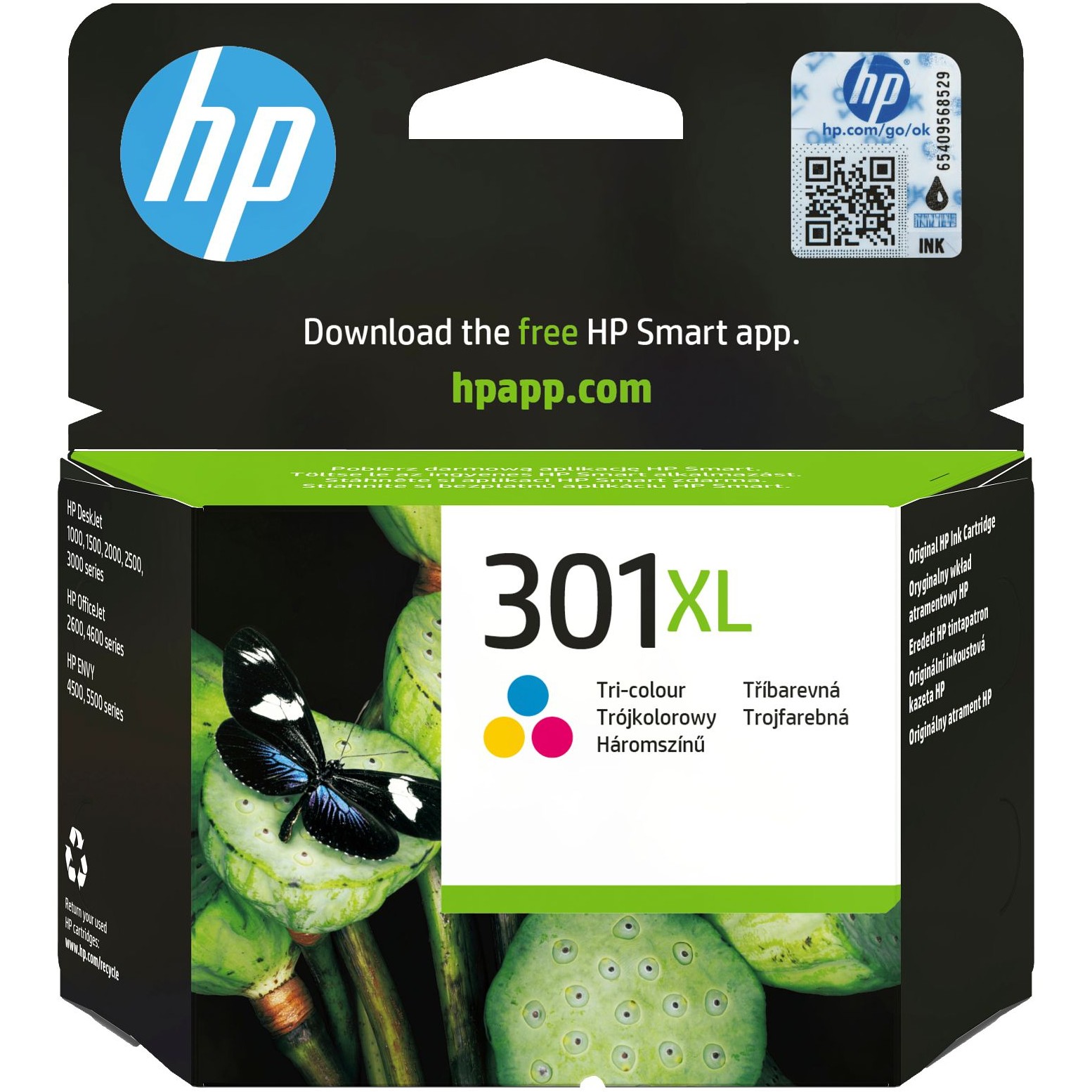 HP 301XL High Yield Tri-color Original ink cartridge HP 301XL High Yield Tri-color Original ink cartridge von HP