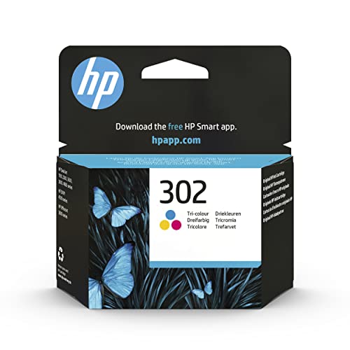 HP 302 Farbe Original Druckerpatrone (für HP Deskjet 1110, 2130, 3630, HP OfficeJet 3830, 4650, 5230, HP ENVY 4520) von HP