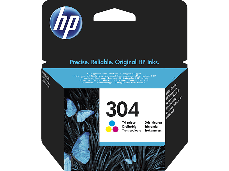 HP 304 Tintenpatrone Cyan/Magenta/Gelb (N9K05AE) von HP