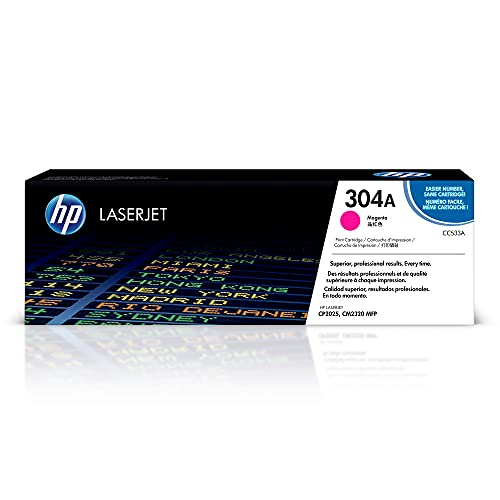 HP 304A (CC533A) Original Toner für HP Color LaserJet CP2025, CM2320, Magenta von HP