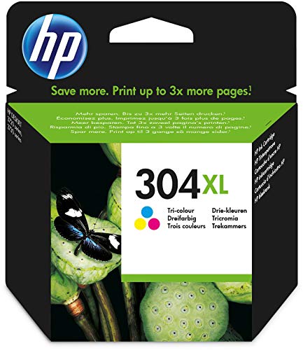 HP 304XL (N9K07AE) Original Druckerpatrone Farbe mit hoher Reichweite für HP DeskJet 26xx, 37xx, HP ENVY 50xx von HP