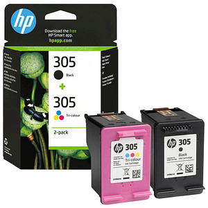HP 305 (6ZD17AE) schwarz, color Druckerpatronen, 2er-Set von HP