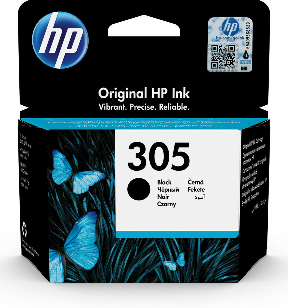 HP 305 Black Original Ink Cartridge Schwarz 1 Stück(e) von HP