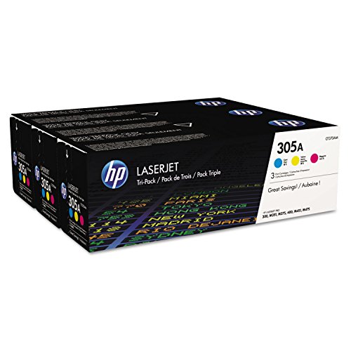 HP 305A (CF370AM) Multipack Original Toner 1xBlau, 3er-Pack, cyan/magenta/gelb von HP