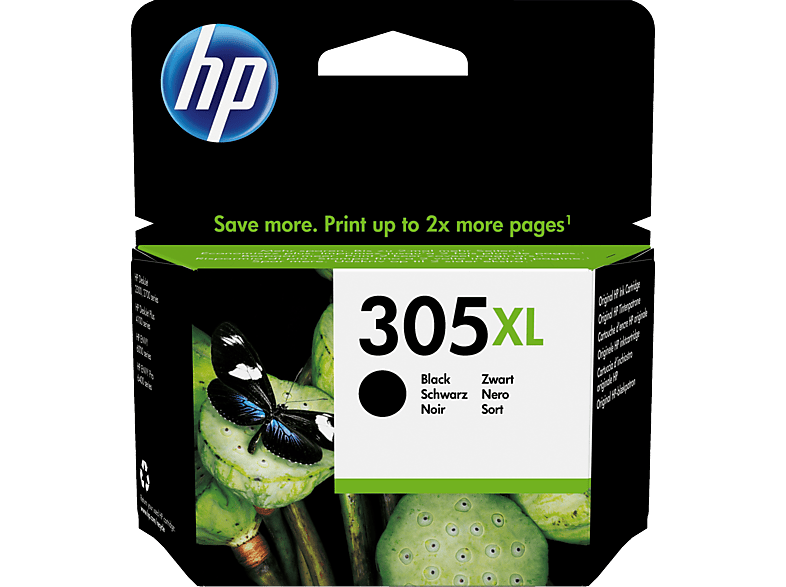 HP 305XL High Yield Original Ink Cartridge (3YM62AE) Tintenpatrone Schwarz von HP