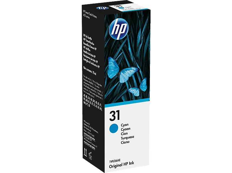 HP 31 Tintenpatrone Cyan (1VU26AE) von HP