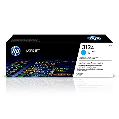 HP 312A (CF381A) Blau Original Toner für HP Color Laserjet Pro MFP M476 Einzelpack von HP