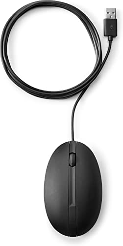 HP 320M-Maus für Desktop-PC, kabelgebunden, Schwarz von HP