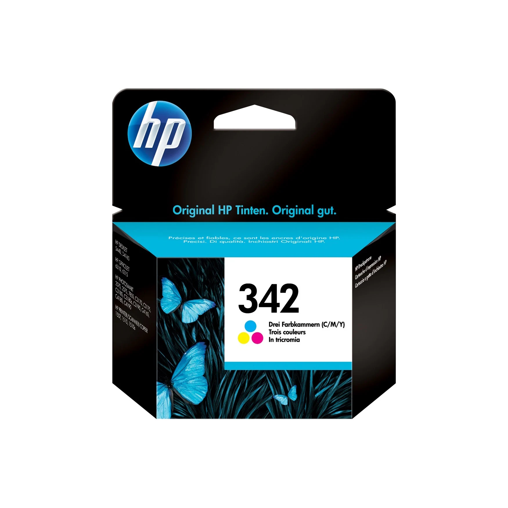 HP 342 (C9361EE) Original Druckerpatrone Cyan/Magenta/Gelb von HP