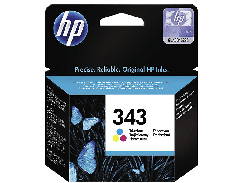 HP 343 Tintenpatrone Cyan/Magenta/Gelb (C8766EE) von HP
