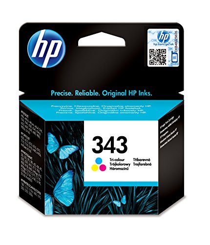 HP 343 tri-color Inkjet Print Cartridge gelb Tintenpatrone – Tintenpatronen (cyan, magenta, gelb, HP Photosmart 8450, 8150, 2710, 2610, 375, 325, HP Officejet 7410, 7310 & 6210, HP PSC 2350, HP Desk, Standard, Tintenstrahldrucker, 20 – 80%, 0 – 40 °C) von HP