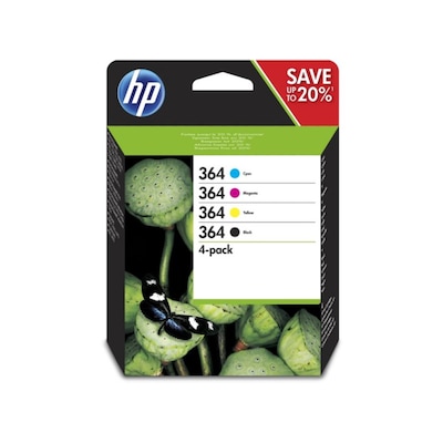 HP 364 Original Value Pack Tintenmultipack schwarz gelb cyan magenta N9J73AE HP 364 Original Value Pack Tintenmultipack schwarz gelb cyan magenta N9J73AE von HP