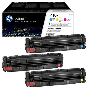 HP 410X (CF252XM) cyan, magenta, gelb Tonerkartuschen, 3er-Set von HP