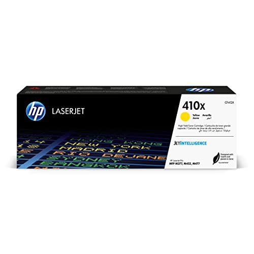 HP 410X (CF412X) Gelb Original Toner mit hoher Reichweite für HP Color Laserjet Pro M452, HP Color Laserjet Pro M477, XL von HP