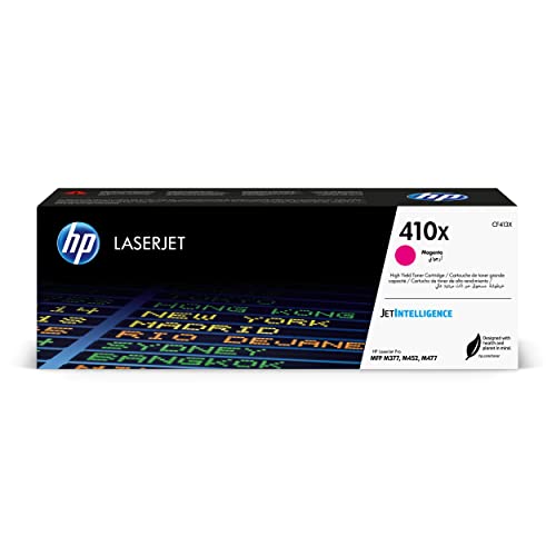 HP 410X (CF413X) Rot Original Toner mit hoher Reichweite für HP Color Laserjet Pro M452, HP Color Laserjet Pro M477, Magenta, XL von HP