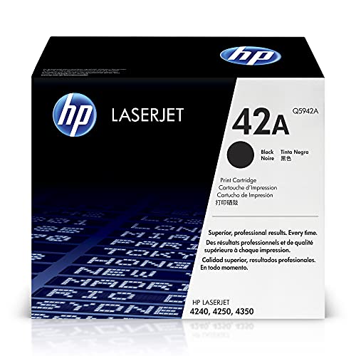 HP 42A Schwarz Original LaserJet Tonerkartusche von HP