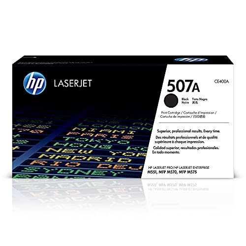 HP 507A (CE400A) Schwarz Original Toner für HP Laserjet Enterprise M551, Color M575, Pro 570, 5.500 Seiten von HP