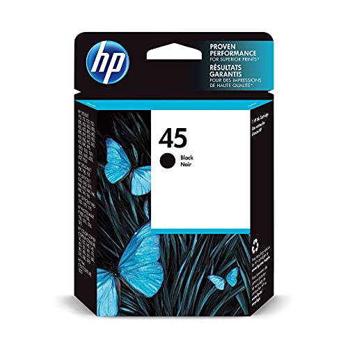 HP 51645AE 45XL Schwarz Original Druckerpatrone mit hoher Reichweite für HP Deskjet, HP Officejet, Groß von HP