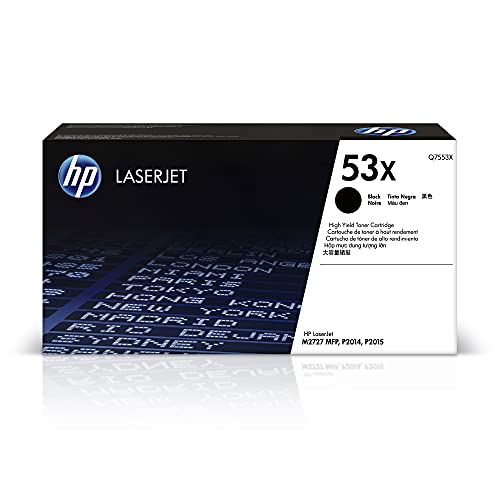 HP 53X (Q7553X) Schwarz Original Toner mit hoher Reichweite für HP Laserjet P2014, P2015, P2015dn, P2015n, P2015x, M2727nf, M2727nfs von HP