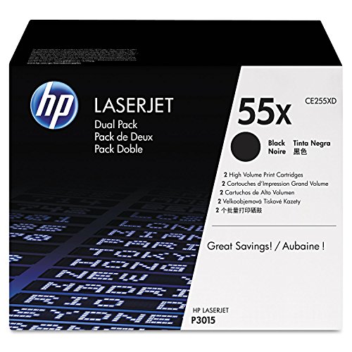 HP 55 X – Tonerpatrone für Laserdrucker (25000 Seiten, Laser, 10 – 32.5 °C, 3,65 kg, 18 Stück (S)) von HP