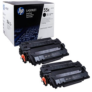 HP 55X (CE255XD) schwarz Tonerkartuschen, 2er-Set von HP