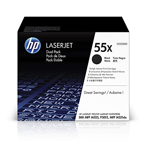 Toner 55, 2x 12500, Gruppe 55X, für Gerätetyp Laserdrucker, schwarz von HP