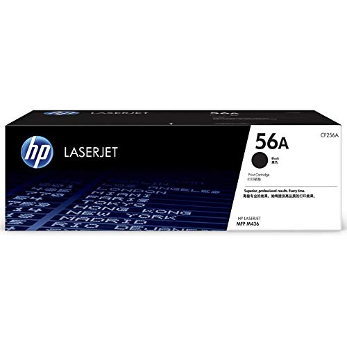 HP 56A (CF256A) Original Tonerkassette Schwarz, (Kompatibel mit: HP LaserJet MFP M436 Serie), Toner für ca. 7400 Seiten von HP