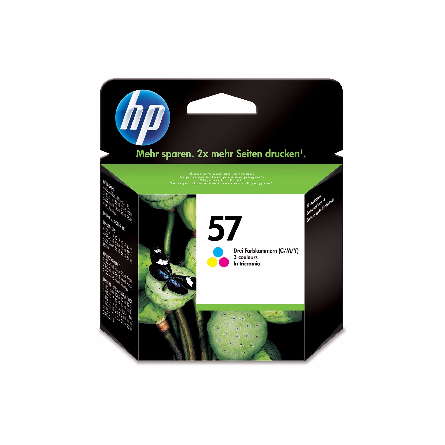 HP 57 (C6657AE) Original Tintenpatrone Cyan/Magenta/Gelb von HP