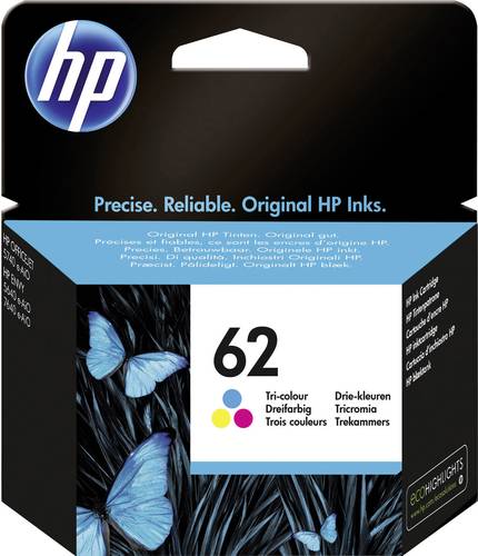 HP 62 Druckerpatrone Original Cyan, Magenta, Gelb C2P06AE Tinte von HP