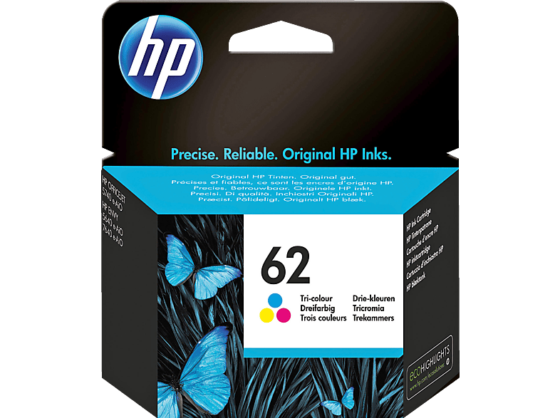 HP 62 Tintenpatrone Cyan/Magenta/Gelb (C2P06AE) von HP