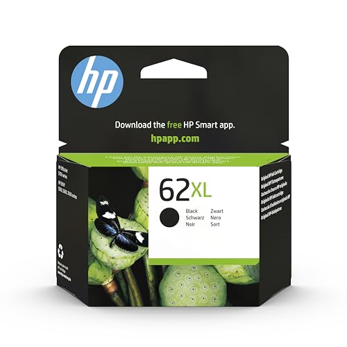 HP 62XL Schwarze Original-Tintenpatrone mit hoher Kapazität von HP