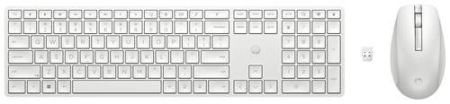 HP 650 Kabellos Tastatur, Maus-Set Deutsch, QWERTZ Weiß von HP