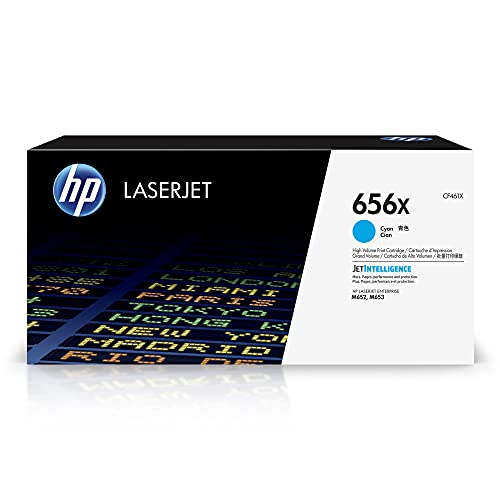 HP 656X (CF461X) Blau Original Toner mit hoher Reichweite für HP Color LaserJet Enterprise M652, M653 von HP
