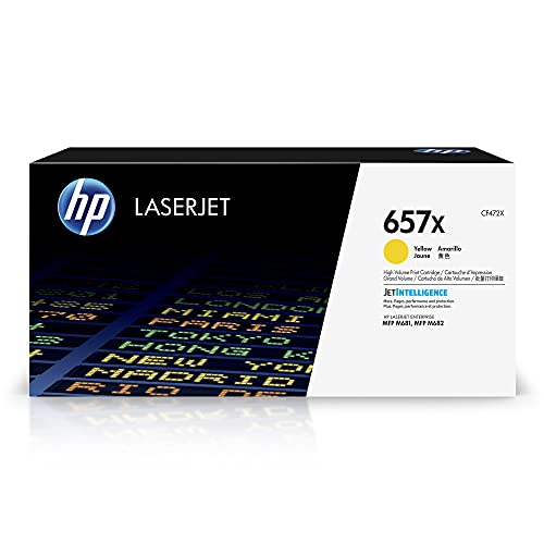 HP 657x (CF472X) Original Toner Gelb (Kompatibel mit: HP LaserJet Enterprise Flow MFP M681z, M681dh MFP, M681f MFP, MFP M682z) von HP