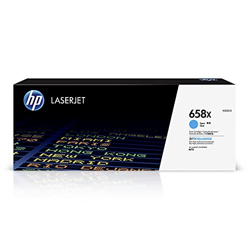 HP 658X (W2001X) Cyan Original Toner mit hoher Reichweite für HP LaserJet Enterprise M751dn, XL von HP