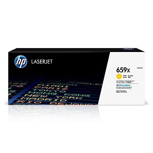 HP 659X (W2012X) Original Tonerkartusche Gelb, (Hohe Reichweite, Kompatibel mit: HP LaserJet Druckern) von HP