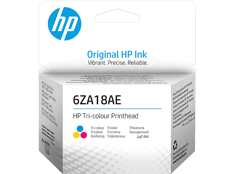 HP 6ZA18AE Druckkopf Cyan, Magenta, Gelb von HP