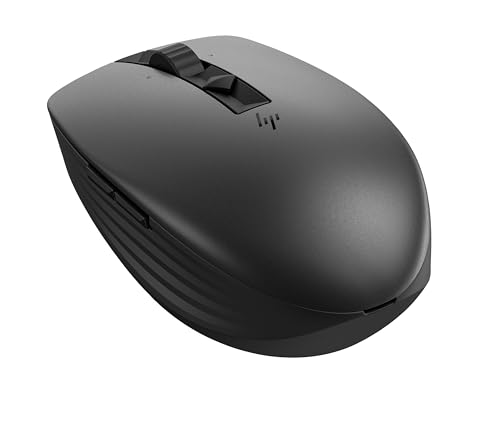 HP 710 Maus | wiederaufladbar via USB-C | 6 Tasten | 3.000 dpi | geräuschlos | bis zu 90 Tage Akkulaufzeit | 2,4-GHz-Dongle oder Bluetooth | 84 g | Schwarz HP 710 Maus | wiederaufladbar via USB-C | 6 Tasten | 3.000 dpi | geräuschlos | bis zu 90 Tage Akkulaufzeit | 2,4-GHz-Dongle oder Bluetooth | 84 g | Schwarz von HP