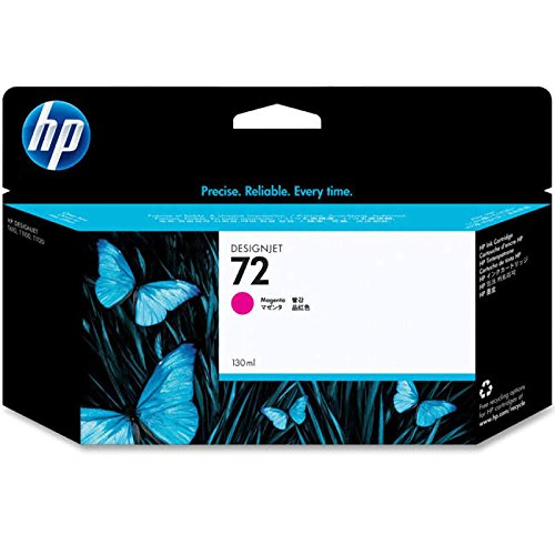 HP 72 Magenta 130 ml Original Druckerpatrone (C9372A) mit originaler HP Tinte für T2300 eMFP, T1300, T1200, T1120, T1100, T1100 MFP, T795, T790, T770, T620, T610 & T600 Großformatdrucker von HP