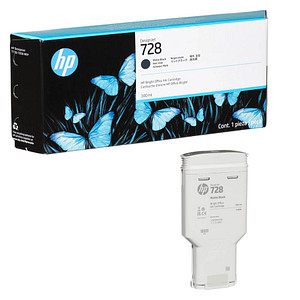 HP 728 (F9J68A) schwarz matt Druckerpatrone von HP