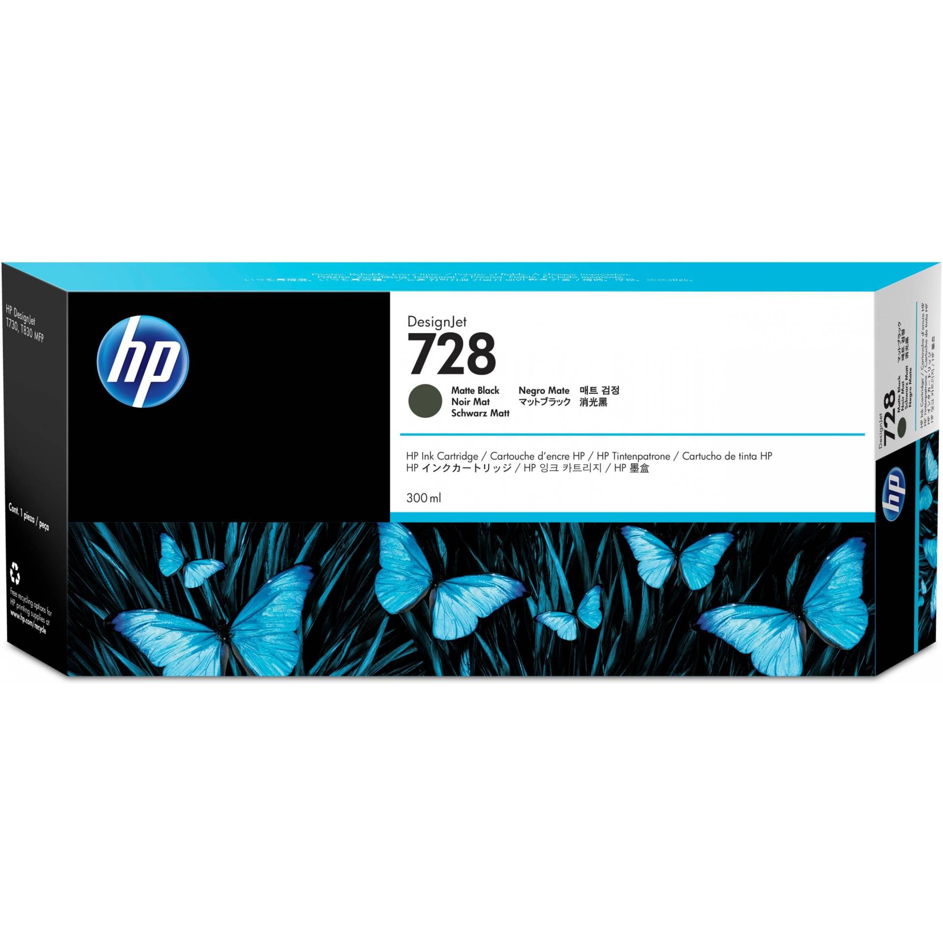 HP 728 300-ml Matte Black DesignJet ink cartridge HP 728 300-ml Matte Black DesignJet ink cartridge von HP