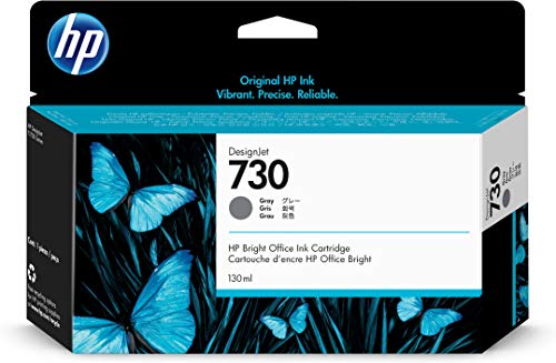 HP 730 (P2V66A) Original Tintenpatrone, 1er Pack Grau, Designjet von HP